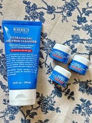 (送無油水感凝凍豪華試用品三罐）KIEHL’S契爾氏冰河保濕無油清爽潔面慕斯 洗面乳 潔面霜 油肌必備 男性洗面乳