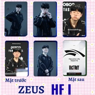 Set of 5 Zeus-HLE corner cards - Glossy lamination - beautiful photos