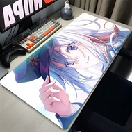 Anime 86 Eighty Six HD Printing White Mouse Pad Gaming Mouse Mat with Lock Edge Black Rubber Mousepa