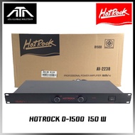 สินค้าขายดี พาวเวอร์แอมป์ HOTROCK D1500 เพาเวอร์แอมป์ 2 CH AMP ราคาถูก เสียงดี กำลังขับ 150 วัตต์ D-