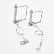 304 Stainless Steel Pin with Anti-Lost Rope Yacht Spring Pin Fitness Equipment D-Type Anti-Lost Pin 