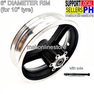 Mober S10 T10 Electric Scooter Front Rim and Axle 6 inch rim for 10 inch tyre [COD] On-Hand Stock