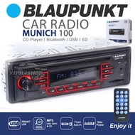 BLAUPUNKT MUNICH 100 Single DIN USB, Bluetooth, Aux In, SD, Radio Car Stereo Player