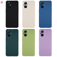 Case For OPPO Reno 8 Z A96 CPH2457 CPH2333 Soft Silicone Plain Color Thin TPU Camera Protection