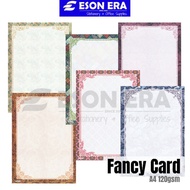 Fancy Card A4 10sheet/pack Cover Folio / Kertas Border / Binding Set Cover / Kertas Project / Kertas