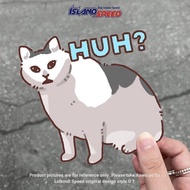 Funny Funny meme Cat Cute Emoticon Pack Questions HUH Stickers Cartoon Creative Car Decoration Stick
