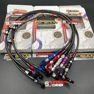SC SIAM QUICK RELEASE brake hose 90 degrees 36 inches 91cm SC SIAM Staubli Front Brake Hose 90 36 Pi