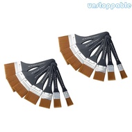 Un* 1 7PCS Flat Paint Brushes Trim Stain Cleaner Brush for Applying Gesso Acrylic