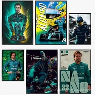 1PC F1 Racing Driver Fernando Alonso Poster Paper Print Home Living Room Bedroom Entrance Bar Cafe A