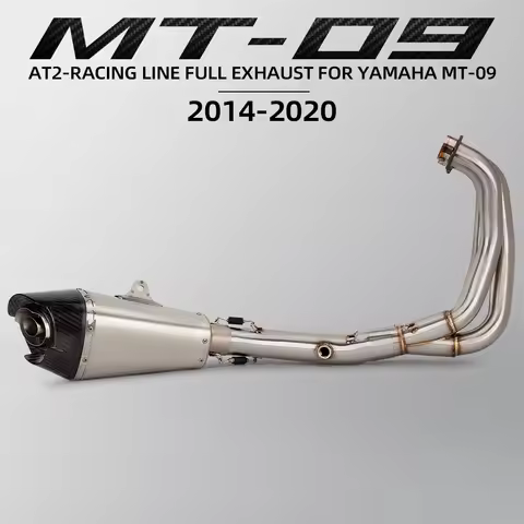 MT09 Exhaust System For Yamaha FZ09 XSR900 Tracer900/GT 2014-2020 Motorcycle Exhausts Kit Super Stre