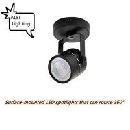 Surface mount LED spot light 360 rotation (with GU10 bulb)