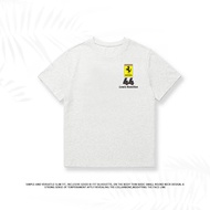 เสื้อยืดลาย F1 Mercedes Change to Ferrari Hamilton Old Man 44 Fan Support T สำหรับผู้ชาย ทรงหลวม คอล