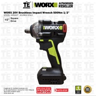 WORX 20V Brushless Impact Wrench 500Nm 1/2" WU289.9 SOLO