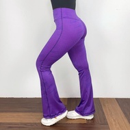 150 JHOB SPORT Flare Leggings/ Pattern Yoga Pants Sport Gym Pants Cutbray Basic Wide Leg Highwaist Y
