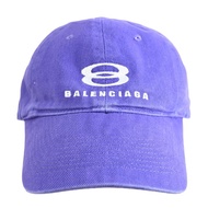 BALENCIAGA 巴黎世家 680739 電繡LOGO棉質棒球帽.紫
