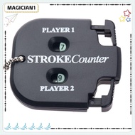 MAGICIAN 2Pcs Golf Score Counter Two Digits Handy Black Putt Score Counter