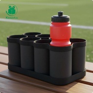 [Kesoto] Hole Water Bottle Rack Portable Football Training Bottle Stand Quick Blk