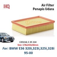 Leppon Air Filter BMW E36 320i , 323i , 325i , 328i 95-00 Penapis Udara C25114 ; C 25 114