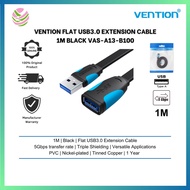 VENTION Flat USB3.0 Extension Cable 1M Black VAS-A13-B100
