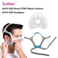 Suolaer ResMed AirFit N20 Cushion Mask Soft Silicone Nasal CPAP Mask With Headband Compatible Airfit