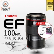 Canon Lens EF 100 mm. F2.8L Macro IS USM - แถมฟรี LED Ring 10นิ้ว - รับประกันร้าน icamera gadgets 1ปี