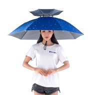 Fishing Umbrella Anti-UV Double layer Umbrella Hat Outdoor Travel Sunscreen And Rainproof Fishing We