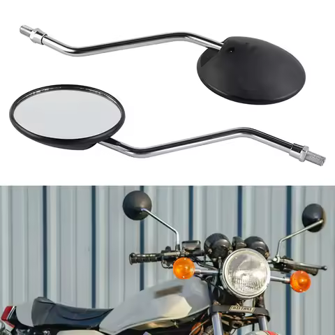 M10 Bolt Motorcycle Side Mirrors for Yamaha DT175 DT250 DT360 DT400RD125 RD200 RD250 RD350 RD400 341