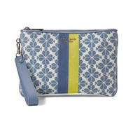 Pre-order: Kate Spade New Spade Flower Jacquard Stripe Pouch Wristlet In Morning Sky Multi 9822281