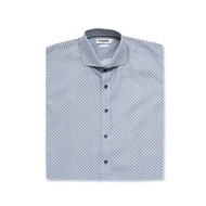 RENOMA Anchor Printed Blue Long Sleeve Casual Shirt