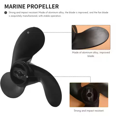 A70M-Propeller F6 For Tohatsu Nissan 2.5HP 3.5HP / Mercury 3.3HP 48-815084A02/Evinrude Johnson OMC B