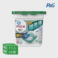 P&amp;G ARIEL 4D超濃縮抗菌凝膠洗衣球-6盒/箱(日本境內版/盒裝) 室內晾曬-綠