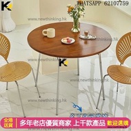 A&5184實木松木餐枱 不鏽鋼桌腿 餐椅 餐桌 食飯枱 圓形飯桌 會議桌 洽談桌 簡約時尚 可定制尺寸 全新包送貨 diningtable#dingingchairs