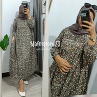 MIDI DRES MOTIF BUNGA//MIDI DRES TERBARU//MIDI DRES MOTIF DAISY//