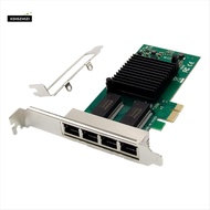 I340-T4 PCI-E X1 Gigabit Server Network Card 4 Port RJ45 PCI Express X Gen 2.1 5GT/S 82580EB Gigabit