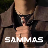 SAMMAS Original Design Ancient Coin Necklace Titanium Steel Versatile Thick Hip-Hop 316L Medical Twi