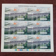 Uncut Souvenir Sheet Train Block 6