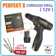 WIRELESS DRILLER PERFECT X BRAND 12V CORDLESS DRILLER CORDLESS DRIVER DRILLER X WAYAR PORTABLE BATTE
