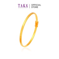 TAKA Jewellery Elegant Slim 916 Gold Bangle