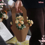 BLISS Flower Arrangement Bag, Simple EnviroNmental Flowers Paper Bag, Flower Art Materials Romantic Thickened Kraft Paper Flower Packaging Bag Party Supplies
