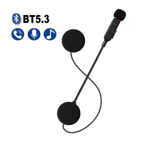 Motorcycle Helmet Bluetooth 5.3 Headset Stereo Headset Motorcycle Universal Helmet Headset Wireless