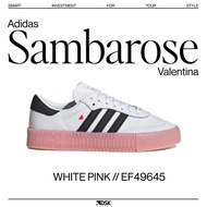 Adidas Sambarose Valentine White Pink EF49645 100% Original Sneakers Casual Wanita Ori Murah Sepatu 