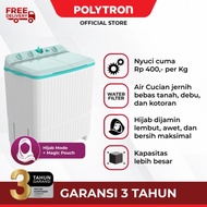 Polytron Mesin Cuci 2 Tabung Hijab 10 Kg / 10kg /