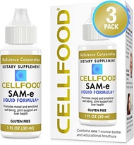 ▶$1 Shop Coupon◀  Cellfood SAM-e Liquid Formula+ - 1 fl oz, Pack of 3 - Mood &amp; Emotional Well-Being,
