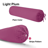 Cotton Bolster Cover Multiple Plain Colours Pillow Bolster Case Standard Size Sarung Bantal Peluk 35