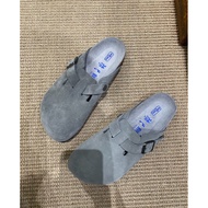 Authentic Birkenstock Boston Suede Clog – Grey