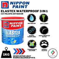 [PART 1] NIPPON PAINT ELASTEX 1KG ELASTEX WATERPROOF 3 IN 1 1KG CAT ANTI BOCOR CAT DINDING