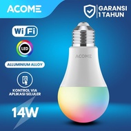 Acome Light Bulb Smart WiFi LED RGBWW Light AL01 LED 14W Join app BARDI