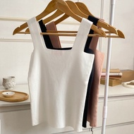 🍒Ninamee มาใหม่ เสื้อกล้ามคอเหลี่ยมรุ่นเต็มตัว อก28-40 นิ้ว เสื้อกล้ามไหมพรมคุณภาพดี เป็นทรง #CL01