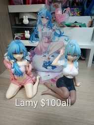 Hololive 雪花菈米Lamy Relax Time Figure 模型 黑炎紳士直筆立牌