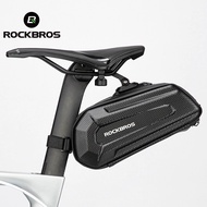 ROCKBROS Bicycle Saddle Bag Waterproof 1.7L Capacity Quick Release Seatpost Shockproof Double Zipper